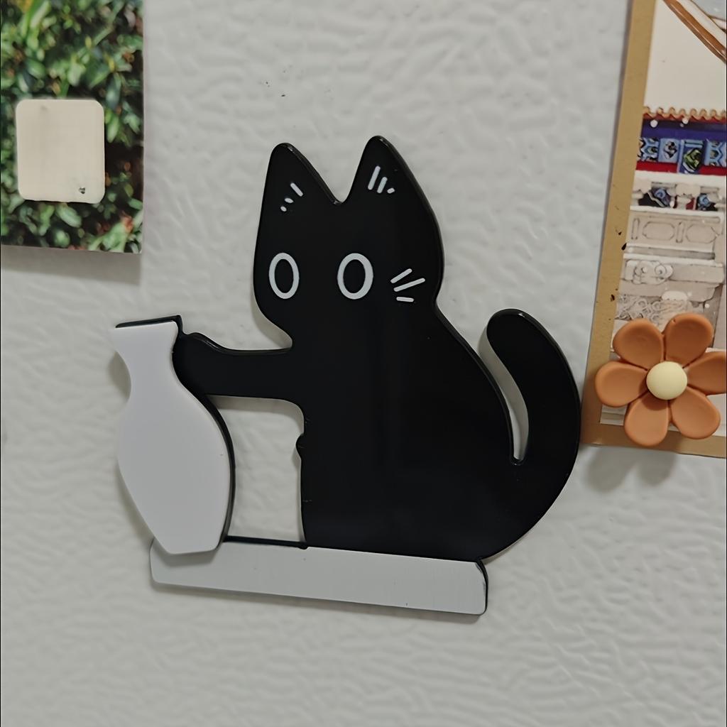 1pcs Cute Magnetic Cat Whisker Collection Stickers Are Both Sticky and Magnetic. Suitable for Use in the Refrigerator