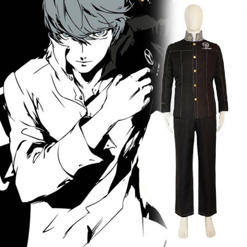 Persona 4 Golden Narukami Yu Kostium Cosplay Stylowy Anime Mundurek