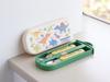 Skater Trio Set of and Fork with Dinosaur Made In Chopsticks, Spoon, Design, Antibacterial, Japan, TACC2AG-A