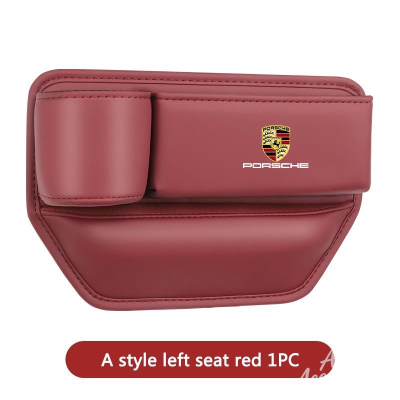 AFUHD1 Car Seat Gap Organizer Console Crevice Side Storage Box Gap Filler For Porsche Boxster Cayman Cayenne 911 Macan Panamera Styling