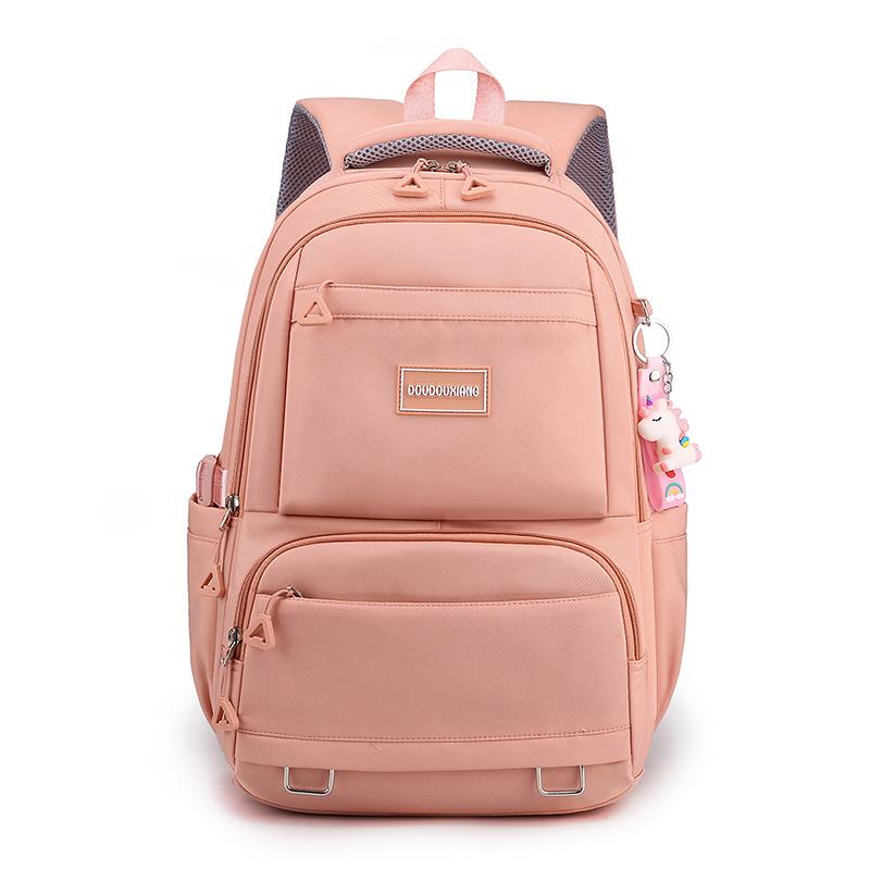 School bag women's large-capacity new middle and high school students backpack multi-compartment can be set trolley case travel backpack