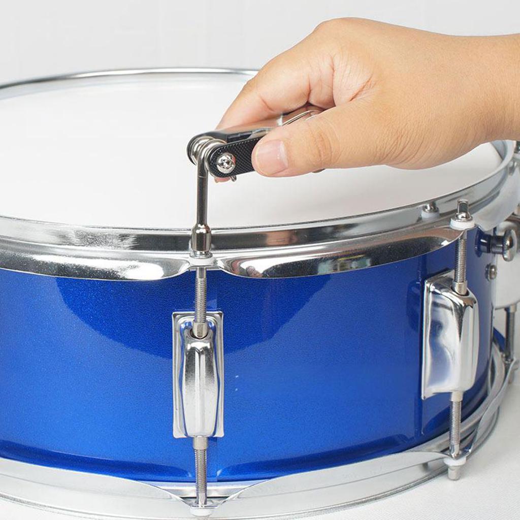 Metal Foldable Drum Wrench Tuning Key Multifunctional Drum Tuner Tool Drum Kit Maintenance Percussion Adjustment Tool