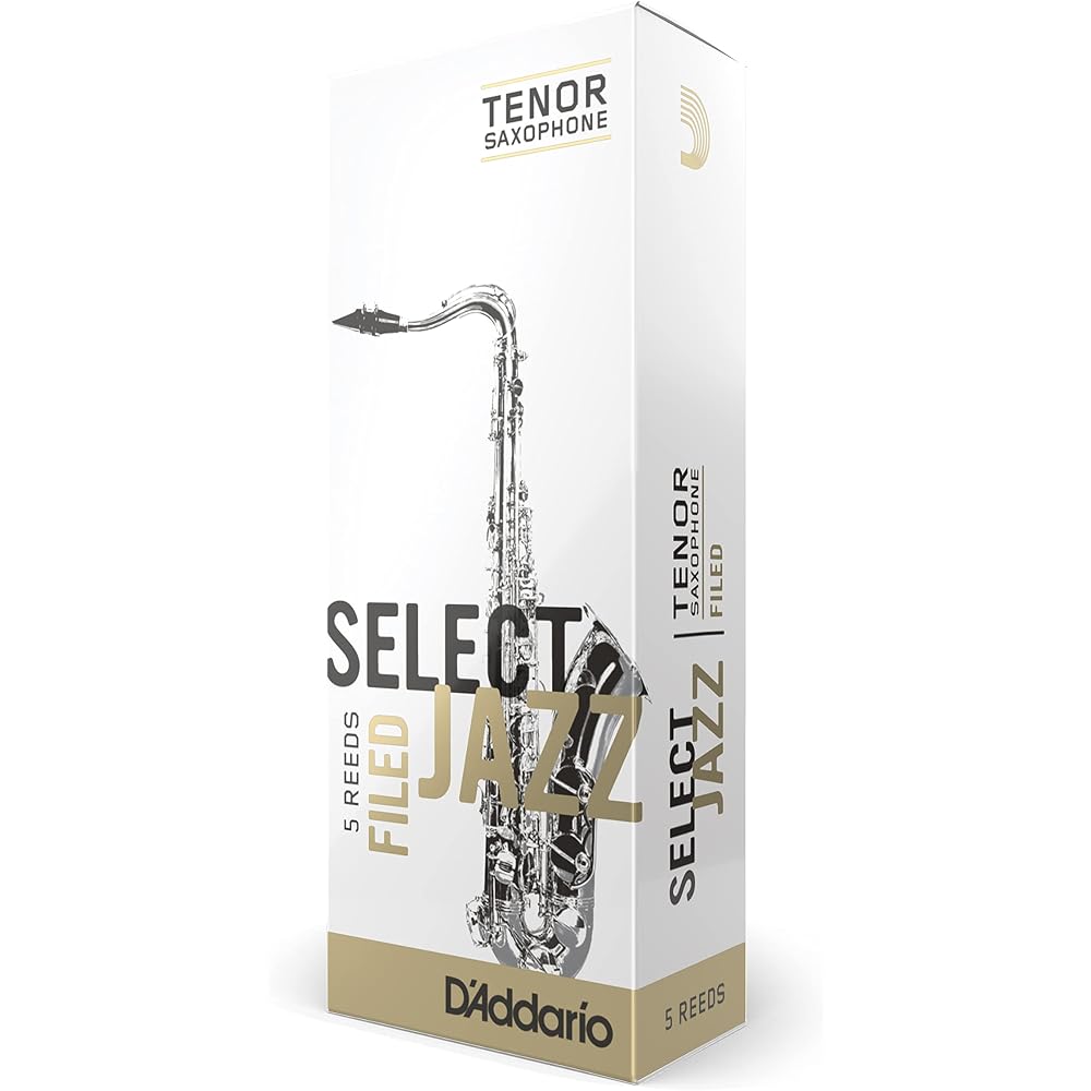 D Addario WoodWinds D Addario Tenor Saxophone Reeds SELECT JAZZ FILED RSF05TSX2H [Hardness: 2H] 5-pack [Domestic Genuine Product]