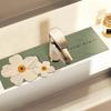 Mat for Bathroom Kitchen Non slip Absorbent Pad Faucet Mat Sink Splash Guard Faucet Drain Pad