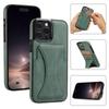 Fold Stand Holder Card Slot Leather Case Anti-Fingerprint,Anti-Scratch,Tough Case for IPhone 17 16 15 14 13 12 11 Pro Max 16 Plus 16e