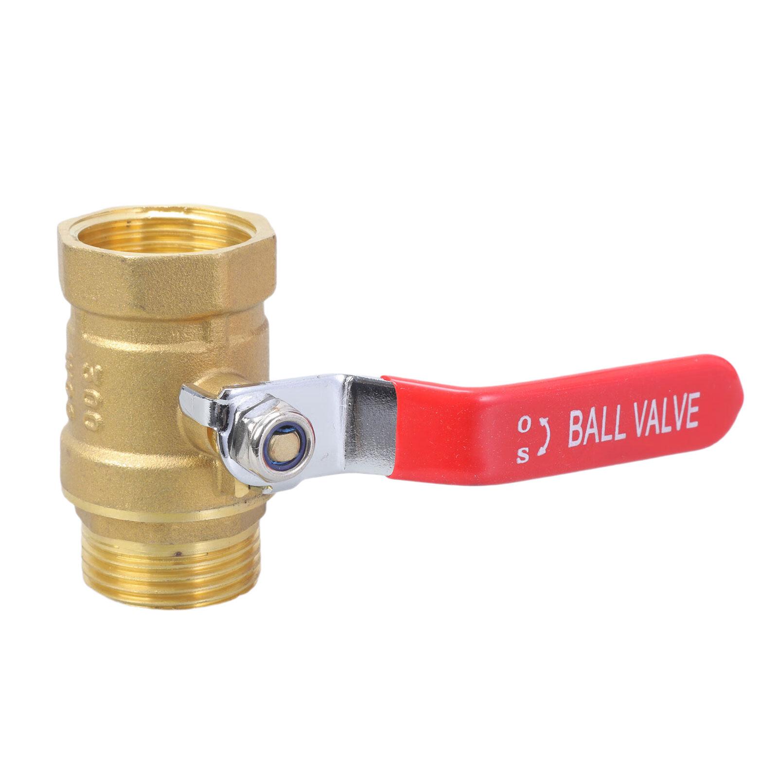 

Brass Ball Valve 1inch Male Female Thread Connector Water Shut Close Valve Water Pipe Fitting Quick Connector Ball Valve