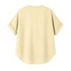 Women’s Loose Fit Short Sleeve V Neck Blouse Lightweight Casual Tunic Top with Rolled Sleeves for Summer Spring Outfits