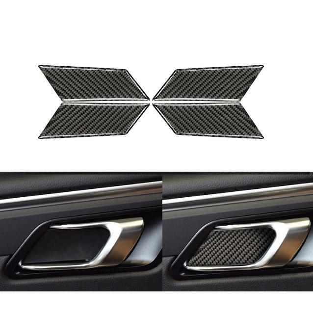 Klamka do drzwi samochodowych pokrywa miski naklejka tapicerka dla Porsche Macan 2014 2015 2016 2017 2018 z włókna węglowego