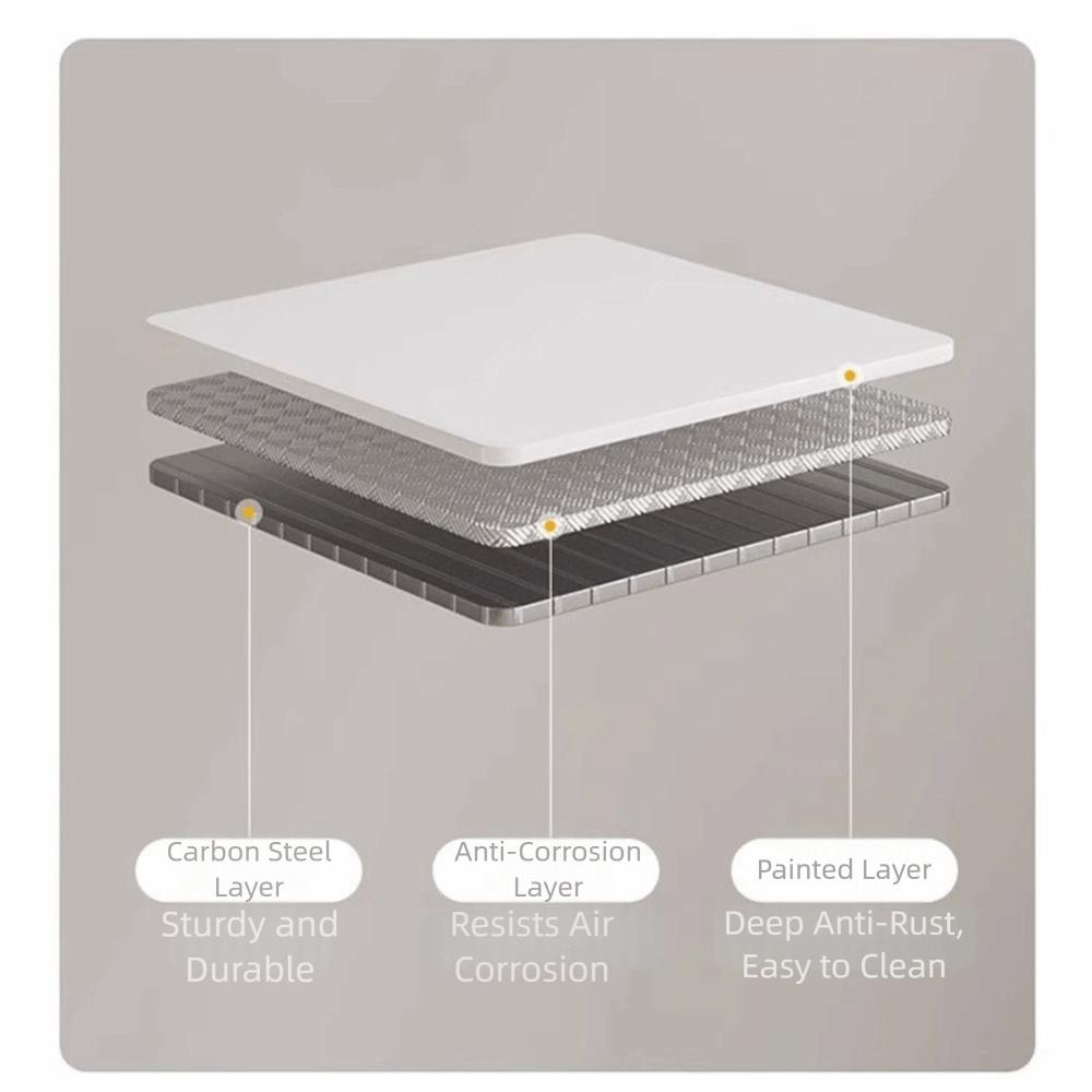 Layered Adjustable Kitchen Organizer Expandable Stackable Countertop Pot Holder Easy To Install Rust-proof