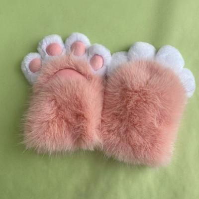 Furry Cat Paw Gloves With Squeaker Sound No Claws Plush Cosplay Costume Accessories Anime Fans