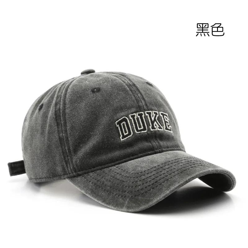 Baseballkappe Dad Hats für Männer Frauen Vintage Gewaschene Baumwolle Trucker-Kappe Verstellbar Niedriges Profil Kappen DUKE Bestickte Kappe