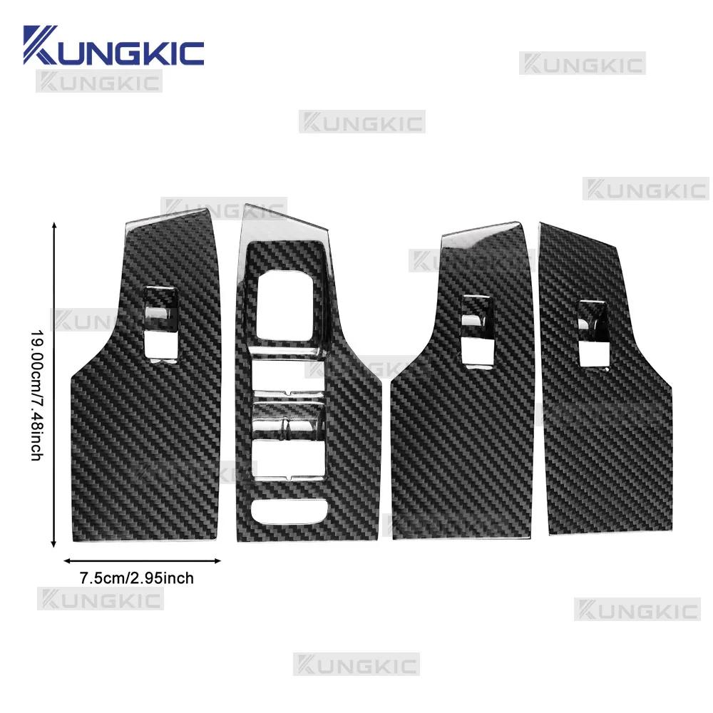 Carbon Fiber Window Switch Panel for Seat Leon MK4 Cupra Formentor Ibiza Arona 2020-2026 LHD