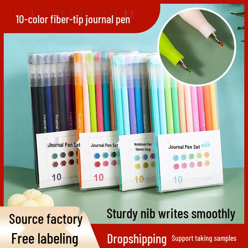 Morandi Color Gel Pen Set: Quick-Drying Student Planner & Children's Drawing Pens