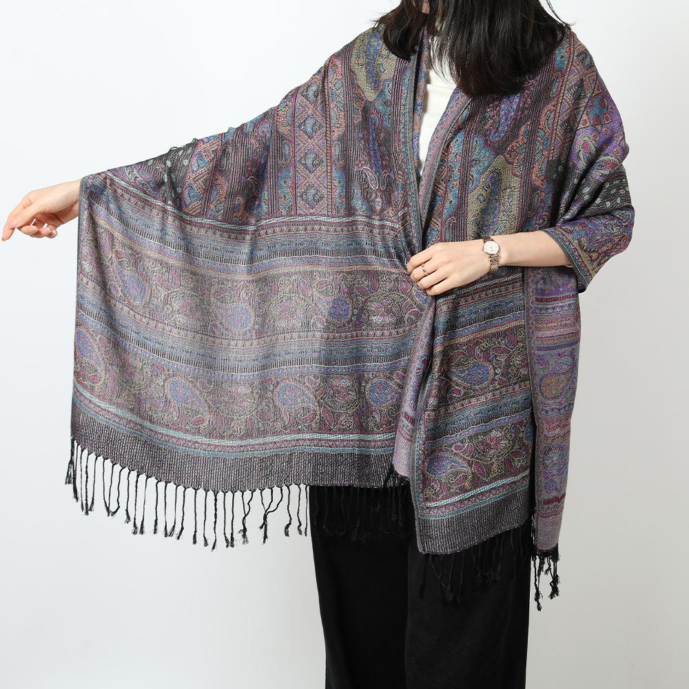 Jacquard cashew scarf shawl women's headscarf spring and autumn thin scarf