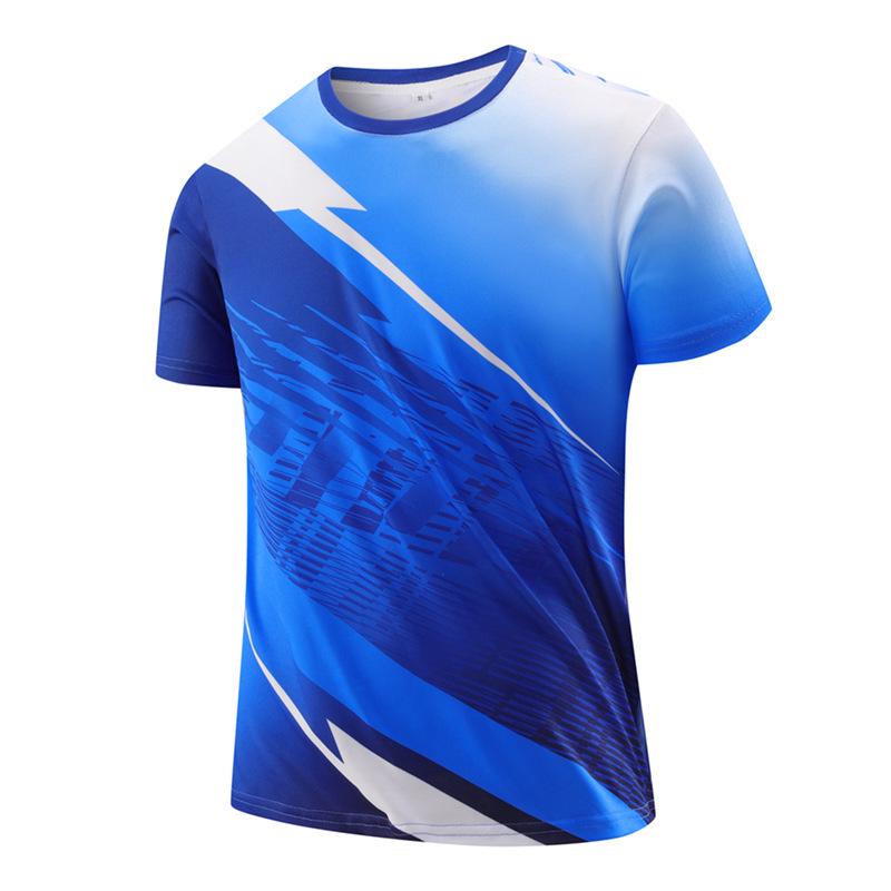 Men's and Children's Short Sleeve Sports Jersey for Badminton and Table Tennis - Summer Training and Competition Team Uniform