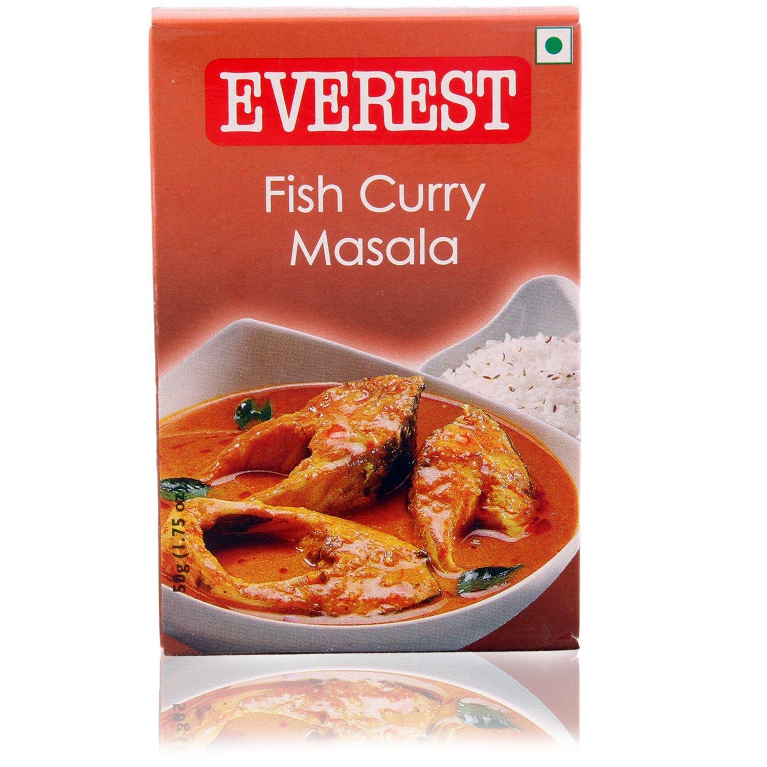 Everest Fish Curry Masala Powder 50 g Pack Of 1 Aromatic Spice Blend For Flavorful Homemade Seafood Recipes Cooking