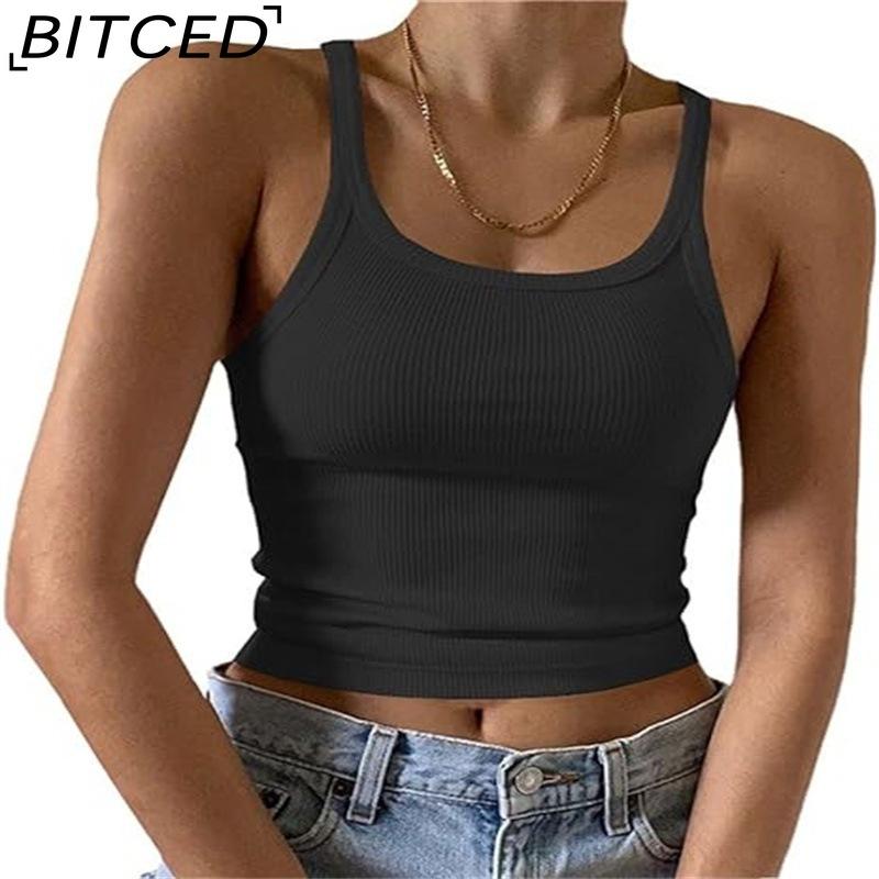 BITCED Женский летний топ на бретельках, горячий женский топ, легкая жилетка, укороченный топ XS