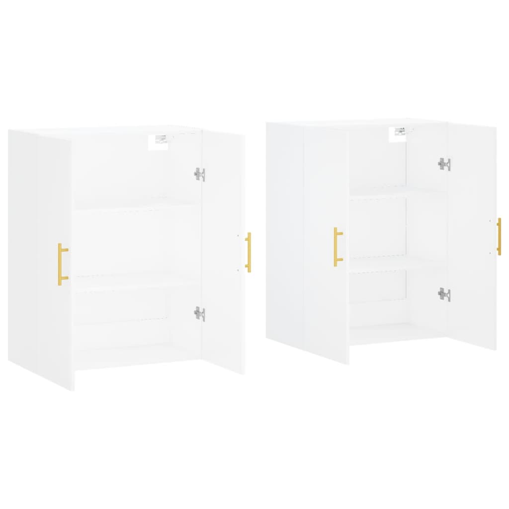 Wall Cabinets 2 pcs White 69.5 x 34 x 90 cm