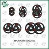 Youjin Rubber Coated Cast Iron Barbell Plates with 5cm Hole
