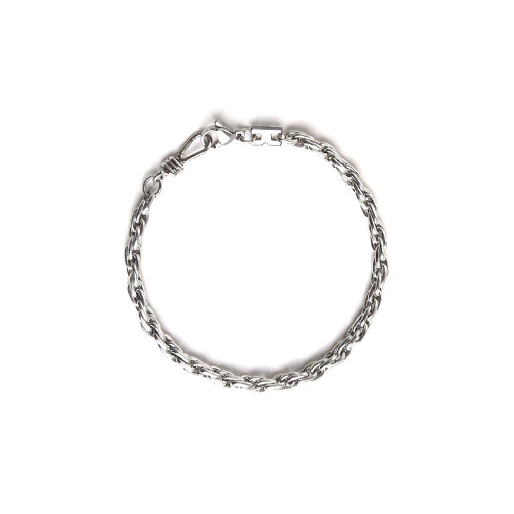 

БРАСЛЕТ SCALETTO BLACK BAT307 [хірургічна сталь] Ланцюжок типу «роп» silver