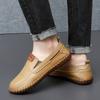 Large Size 45 46 47 Handmade Leather Casual Shoes for Men Loafers Man Moccasins Mens Driving Shoe Slip On Flats Male Rubber Sole