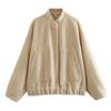 Spring New Casual Tooling Jacket Y2K Stand Collar Loose Aviator Jacket for Women