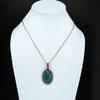 Chrysocolla Pendant Gemstone Pendant Copper Wire Wrapped Pendant Copper Jewelry Handmade Women Pendant Gift For Him Chrysocolla Gift For Mom
