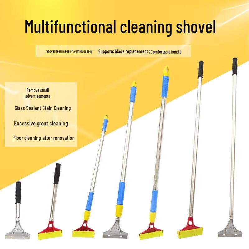Heavy-Duty Telescopic Scraper for Glue Removal