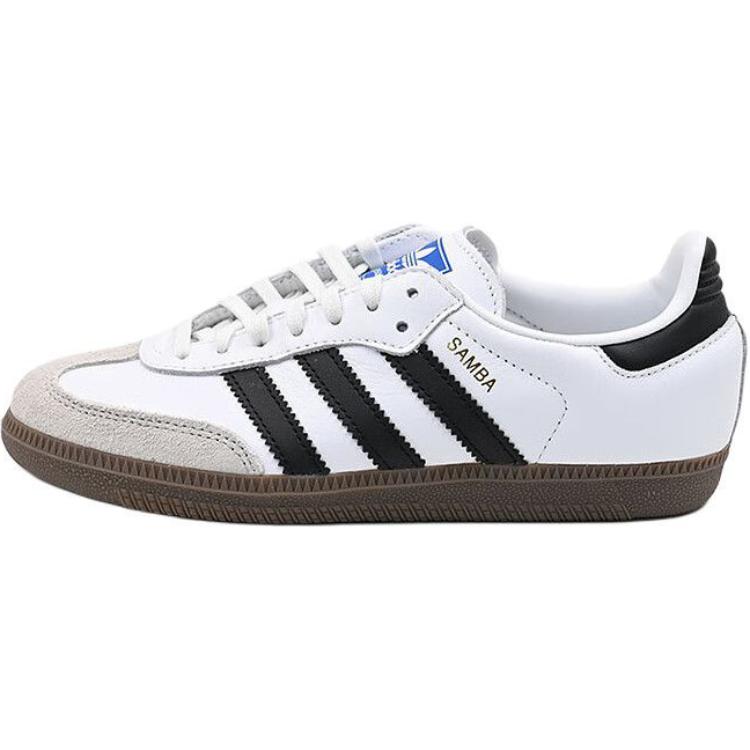 Adidas Originals Samba Og Comfortable Versatile Non-Slip Durable Low-Top Kids Skate Shoes Men Skate Shoes White Black JQ4112