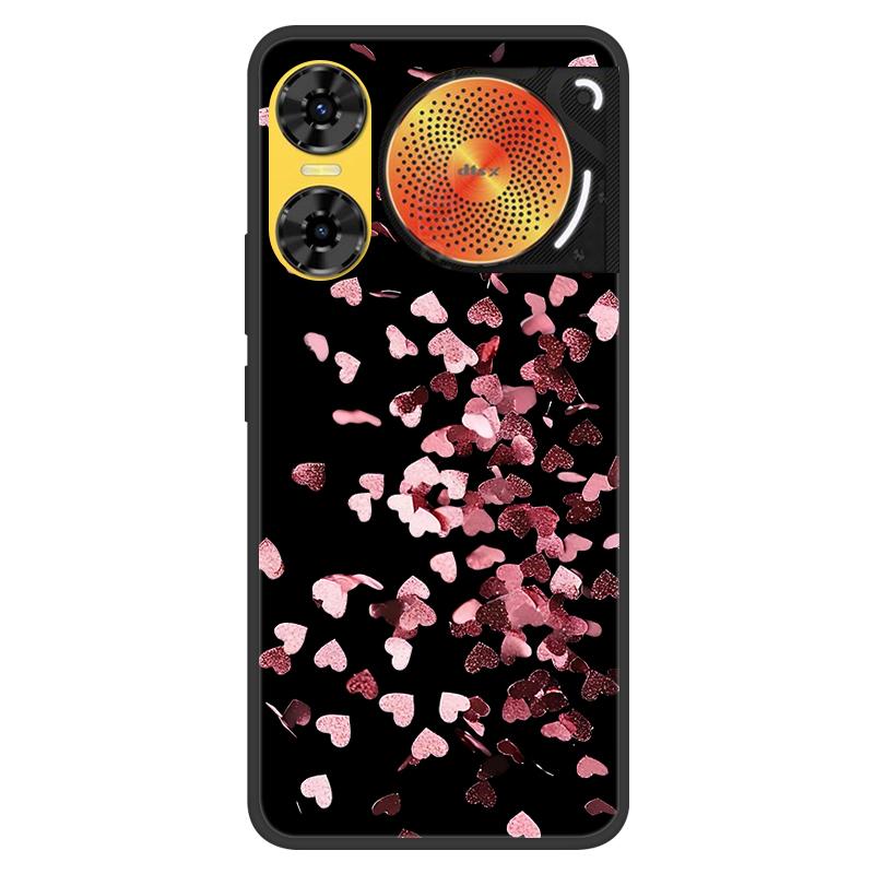 For ZTE Nubia Music 2 Case 2025 New 5G Fashion Flower Soft Silicone Shockproof Bumper For nubia Music2 5G Strip Phone Back Cover