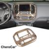 Wood Grain Dash Panel Navigation Decor Cover Trim Bezel for Chevy Colorado 2014+