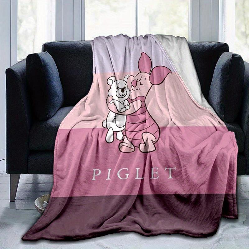 1 Stück Ferkel & Pu der Bär Umarmung Kuscheldecke Gemütliche Heimdekoration, Sofabezug, Outdoor, Geschenk für Freunde, Weiche Decke für Bett, Wohnzimmer, Reisen