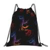 Custom Ninjas Turtles Drawstring Bag for Training Yoga Backpacks Men Women Superhero Sports Gym Sackpack