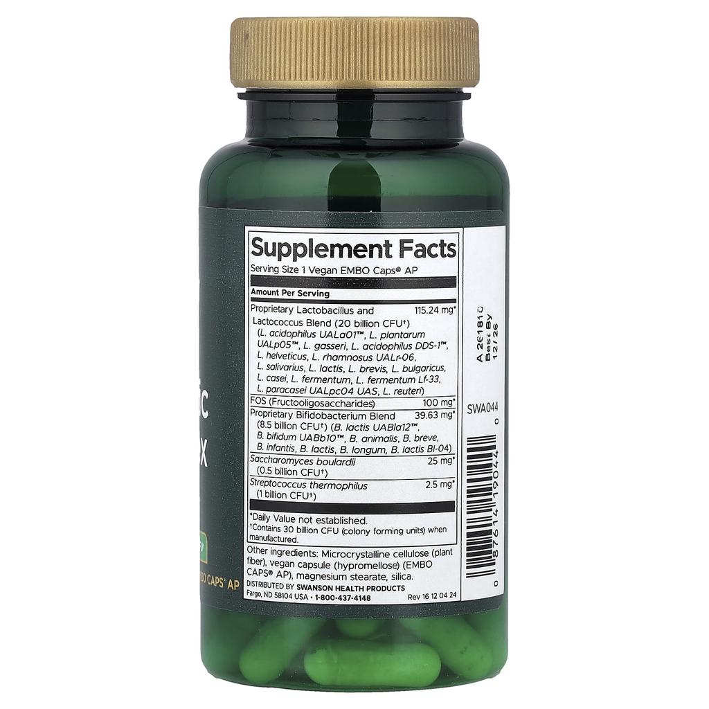 Ultra Probiotic Complex, Vegan Embo Caps® Ap 60 Tablets