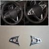 For Buick Envision 2016-2020 ABS Silver Steering Wheel Button Cover Trim 2PCS