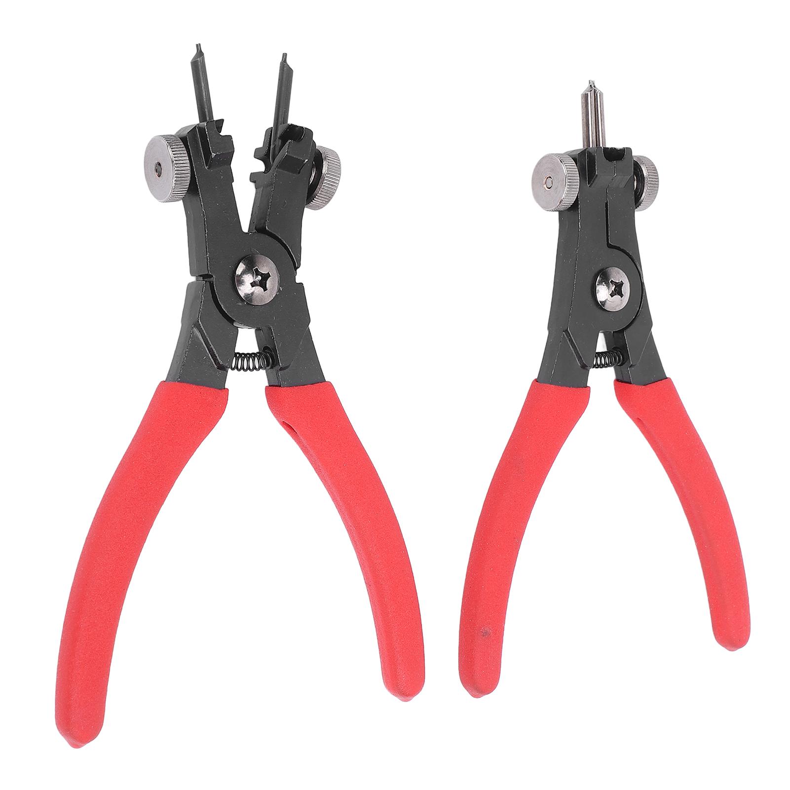 

2pcs Snap Ring Pliers Set Adjustable Internal External Snap Ring Pliers for Most Vehicles Snap Ring Retaining Remover