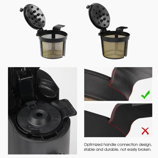 Reusable Stainless Steel Coffee Filter for Ninja Fits PB051 PB040 PB041ST 120-Mesh Fine Replacement for Pods And Grounds Eco-Friendly Coffee