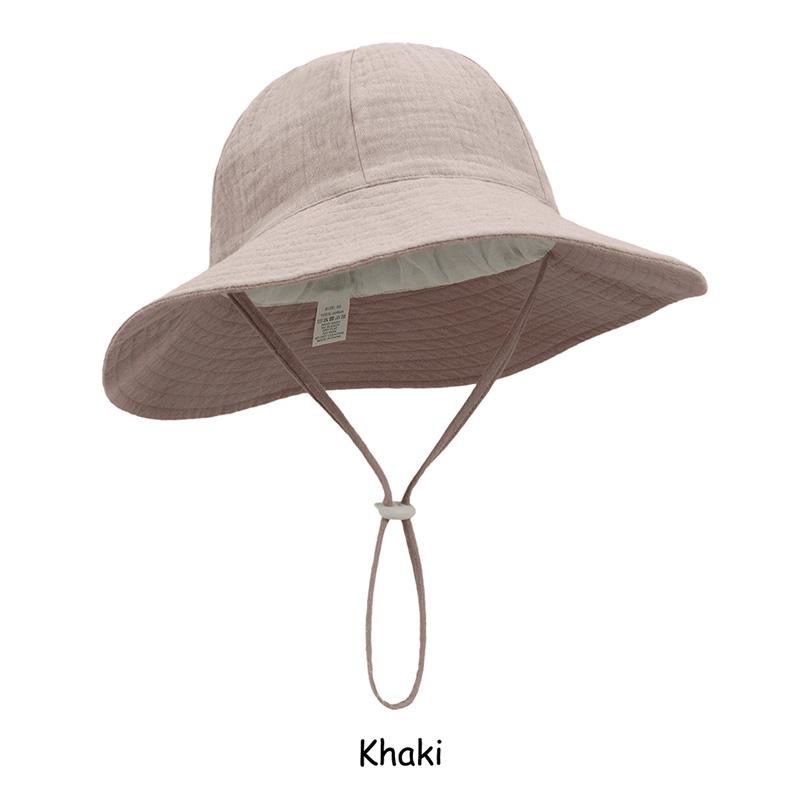 Adjustable Cotton Baby Fisherman Hat Sun Protection Breathable Cartoon Fruit Floral Print for 1-3 Years
