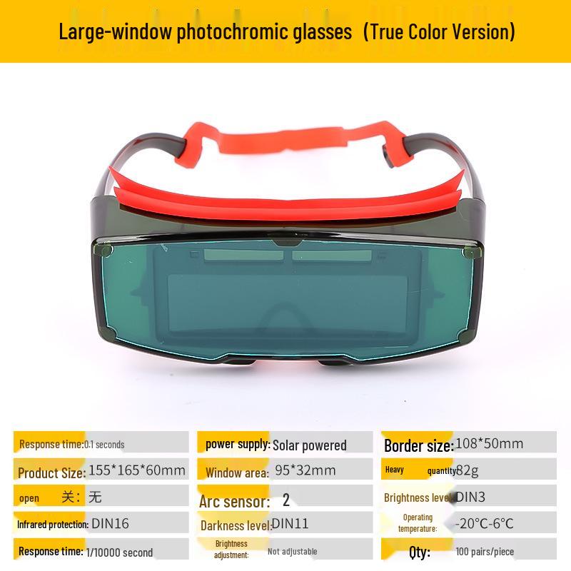

Auto-Darkening Welding Goggles - UV Protection for Arc and Argon Welders