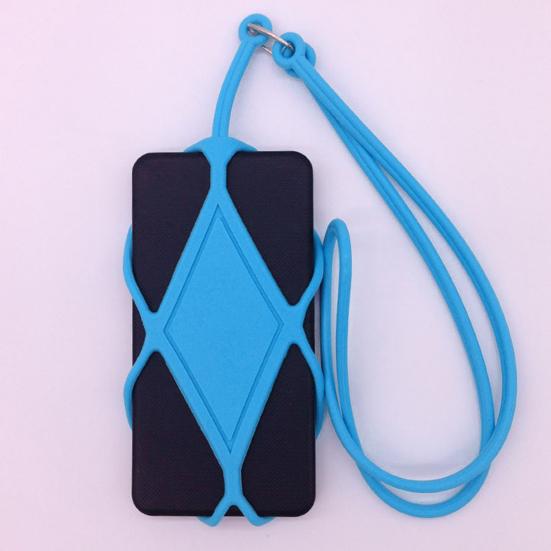 Silicone Strap High Elasticity Wear-resistant Strong Load Bearing Free Your Hands Cover Protective\ Silicone Phone Lanyard Neck Strap Phone Accessory