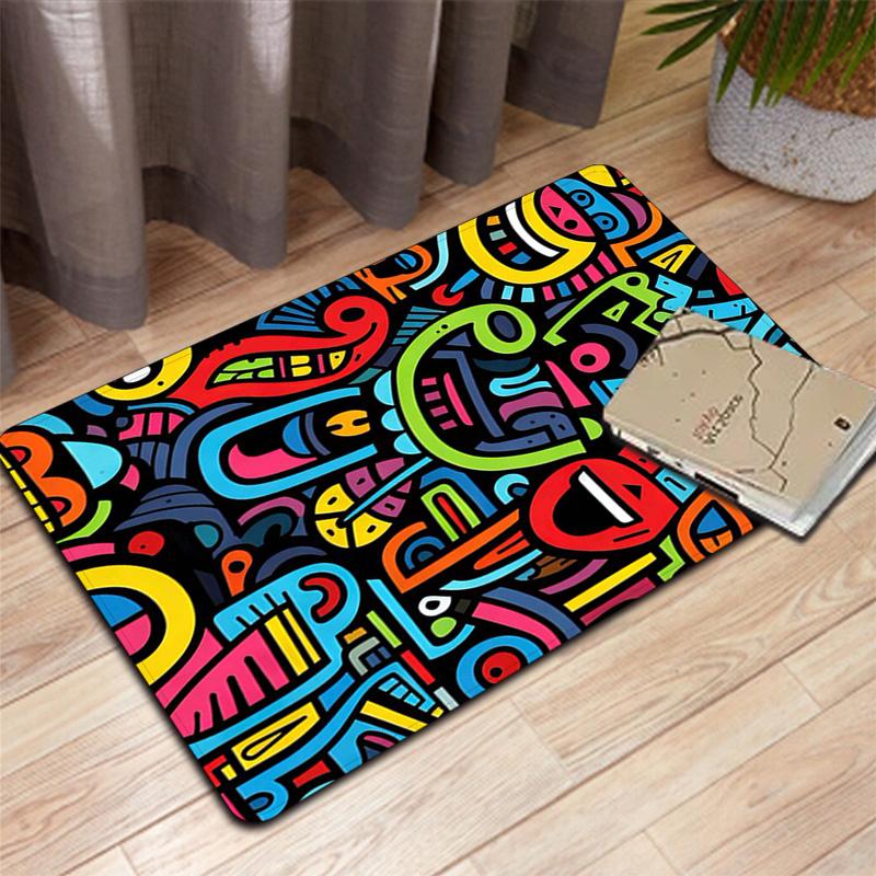 Fun Colorful Style Rug Floor Mat for Living Room or Bedroom Soft and Comfortable Carpet a Gift for Birthday and Holiday.ZFF0913444