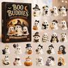 Halloween Ghost Advent Calendar Blind Box Cartoon Acrylic Countdown Holiday Decor 26x18x3cm