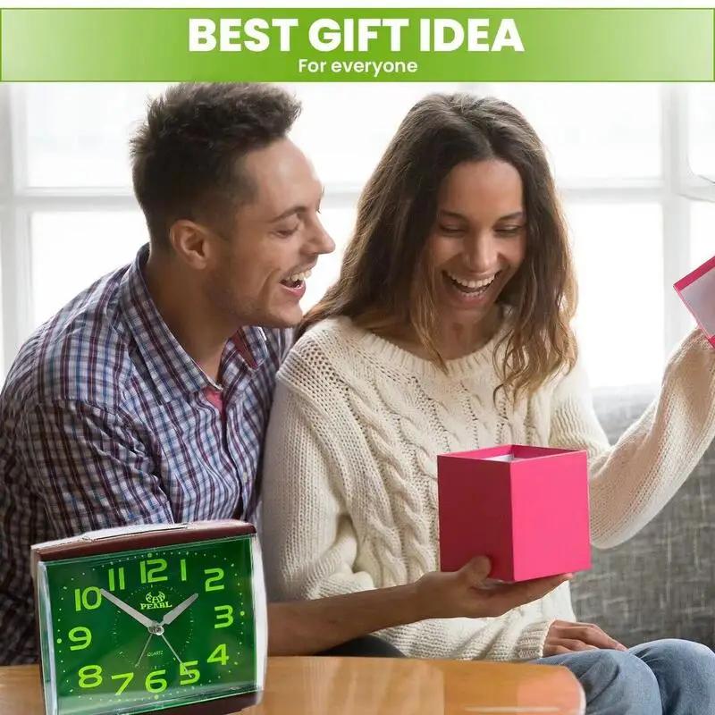 Luminous Alarm Clock Large Display Pointer Mute Battery Student Learning Alarm Clock Desktop Ornaments For Home Bedside