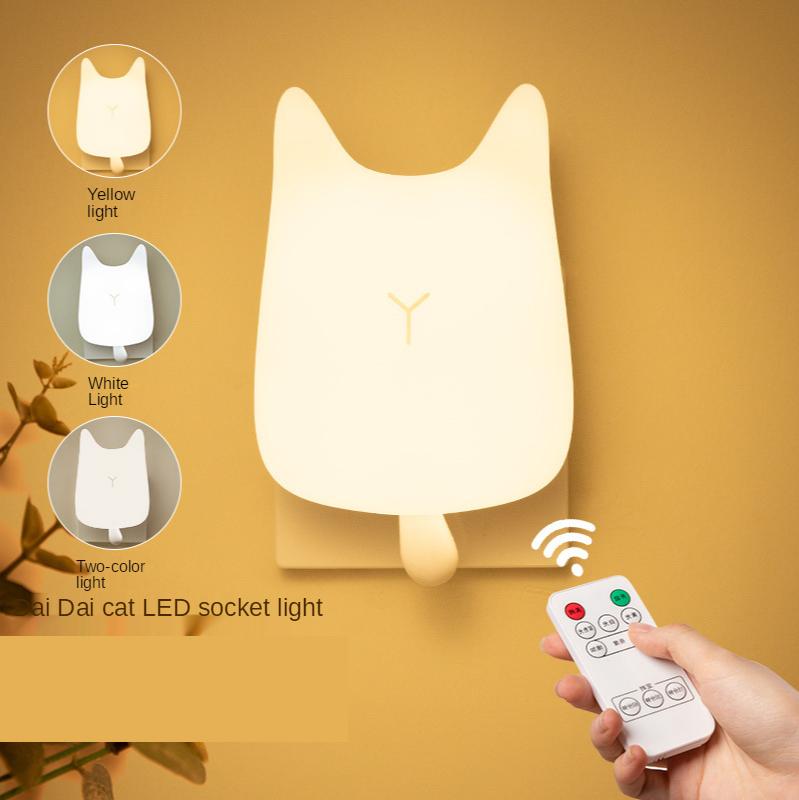 

Креативный светодиодный ночник с регулировкой времени для украшения спальни с ночным мягким светом, питанием от пульта дистанционного управления, прикроватным светильником Remote control