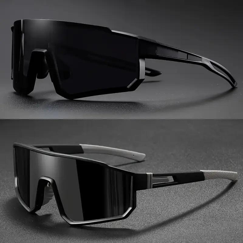 2-Pack  Unisex Cycling Glasses Large Frame Sports Style Design Eyewear
