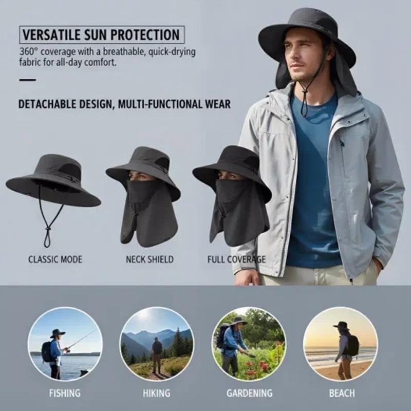 Camping Mesh Breathable Sun Hat Wide Brims Sun Protections Cap Mountaineering Cap Large Fisherman Hat Bucket Outdoor