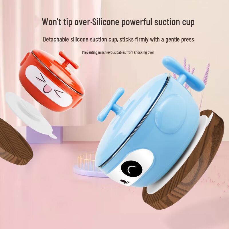 Yingshiwei Cartoon Airplane Baby Feeding Bowl