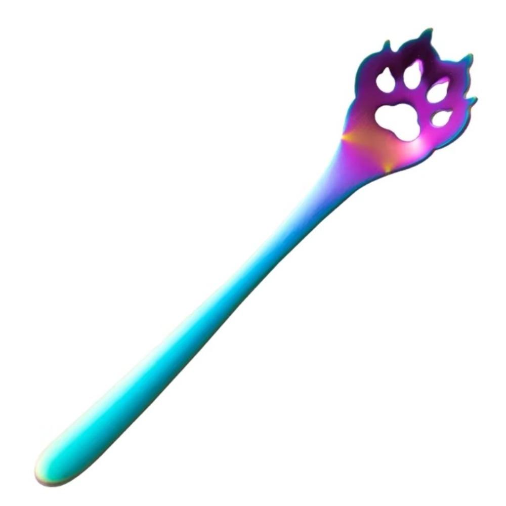 304 Stainless Steel Funny Cat Paw Teaspoon Kitchen Tableware Dog Paw Spoon Coffee Spoon Dessert Tea Accessories
