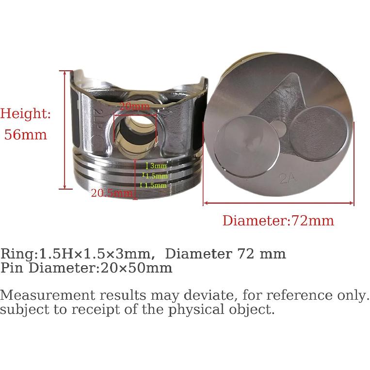 D902 Piston+Piston Rings 1J091-21110 1J09121110 For Kubota D902 D902-E2B D902-E3B D902-E4B Engine BX24 BX25 BX2230D BX2350D BX2360 KX41-3 KX41-3