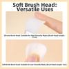 Chrome Handle Silicone Face Mask Brush Soft Hair Foundation Applicator  Skincare Products